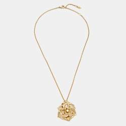 Pre Owned Piaget Rose Diamond 18k Rose Gold Pendant Necklace