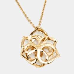 Pre Owned Piaget Rose Diamond 18k Rose Gold Pendant Necklace