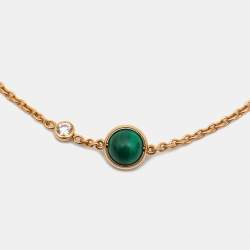 Piaget Possession Malachite Diamond 18K Rose Gold Bracelet