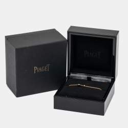 Pre Owned Piaget Possession Diamond Onyx 18k Rose Gold Bracelet