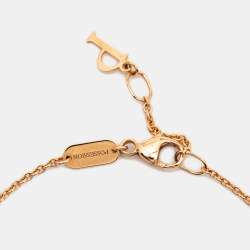 Pre Owned Piaget Possession Diamond Onyx 18k Rose Gold Bracelet