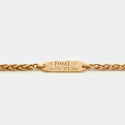 Pre Owned Piaget Possession Onyx Diamond 18k Rose Gold Long Necklace