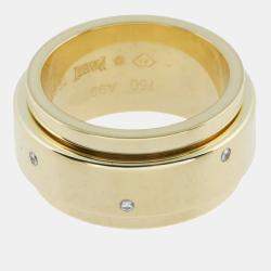 Piaget 18K Yellow Gold and Diamond Possession Band Ring EU 54
