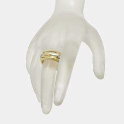 Pre Owned Piaget 18K Yellow Gold and Diamond Possession Band Ring  EU 58