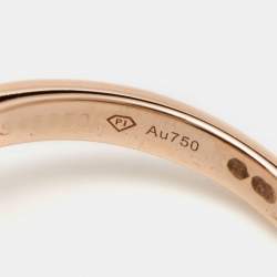 Piaget Possession Turquoise Diamond 18k Rose Gold Ring Size 51
