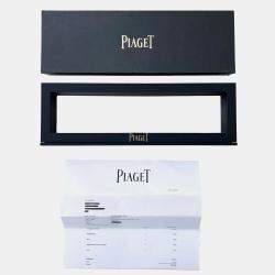 Pre Owned Piaget White 18k Yellow Gold Tanagra 16033 Quartz Women's Wristwatch 24 mm