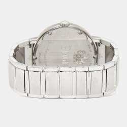 Pre Owned Piaget Black 18K White Gold Polo P10114 Unisex Wristwatch 38 mm