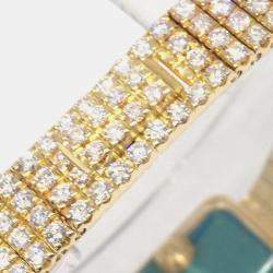 Pre Owned Piaget Limelight 15421 C626 Quartz Silver 18k Yellow Gold Women's Wristwatch 15 mm