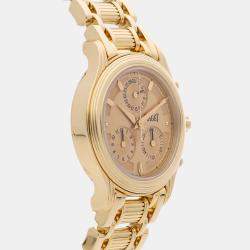 Pre Owned Pre-Owned Piaget Haute Complications G0A19093 Champagne Quartz 18k Yellow Gold Men's Wristwatch 29 mm