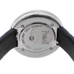 Pre Owned Piaget Silver Stainless Steel Alligator Possesion GOA43080 Women's Wristwatch 29 mm