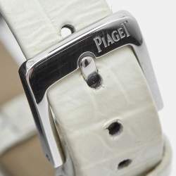 Piaget Silver Diamond Stainless Steel Alligator Possession G0A43090 Women's Wristwatch 34 mm