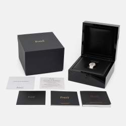 Piaget Silver 18K White Gold Diamond Polo G0A36231 Women's Wristwatch 32 mm