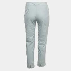Piazza Sempione Blue Stretch Cotton Audrey Trousers M