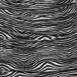 Pierre Balmain Black and White Stretch Zebra Print Draped Jersey Mini Dress L 