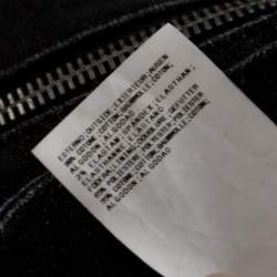Pierre Balmain Black Denim Skinny Biker Jeans L