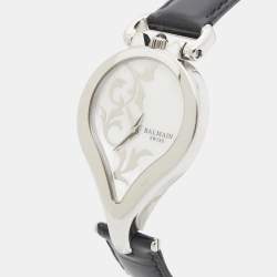 Pre Owned Pierre Balmain 3431 White Mother Of Pearl Dial Stainless Steel Women's Wristwatch 31 mm