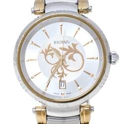 Balmain Silver Two Tone Stainless Steel Classica Lady Downtown 4072 Women's Wristwatch 35 mm