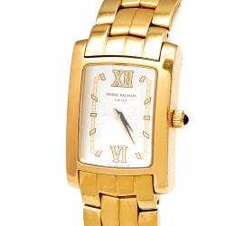 Pierre Balmain Yellow Silver Gold Plated Stainless Steel 3000 Women's Wristwatch 25 mm