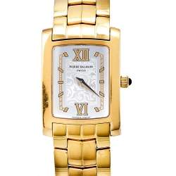Pierre Balmain Yellow Silver Gold Plated Stainless Steel 3000 Women's Wristwatch 25 mm