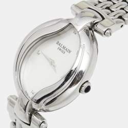 Pre Owned Balmain Mother of Pearl Stainless Steel Excessive 5451 Women's Wristwatch 32 mm