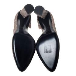 Pre Owned Pierre Hardy Multicolor Glitter Fabric D'orsay Pumps Size 38.5