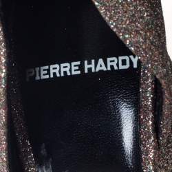Pre Owned Pierre Hardy Multicolor Glitter Fabric D'orsay Pumps Size 38.5