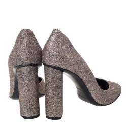 Pre Owned Pierre Hardy Multicolor Glitter Fabric D'orsay Pumps Size 38.5