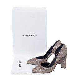 Pre Owned Pierre Hardy Multicolor Glitter Fabric D'orsay Pumps Size 38.5