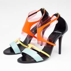 Pierre Hardy Multicolor Leather and PVC Sandals Size 39.5