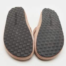 Pierre Hardy Beige Suede Flat Mules Size 38