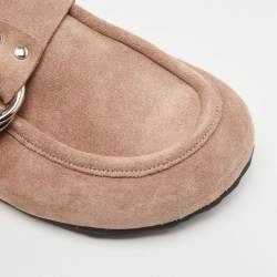 Pierre Hardy Beige Suede Flat Mules Size 38