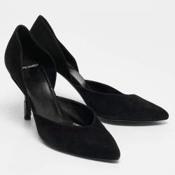 PIERRE HARDY Black Suede D'orsay Pumps Size 38