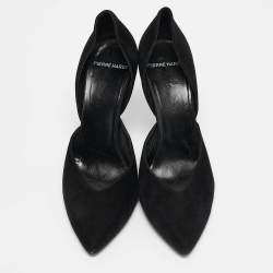 PIERRE HARDY Black Suede D'orsay Pumps Size 38