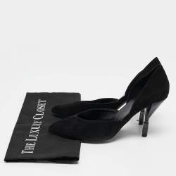 PIERRE HARDY Black Suede D'orsay Pumps Size 38