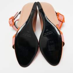 Pierre Hardy Multicolor Leather Wedge Ankle Strap Sandals Size 40