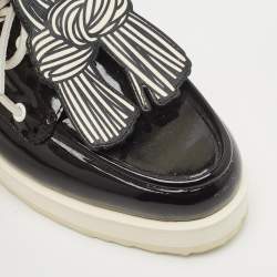 PIERRE HARDY Black Patent Leather Loafers Size 38