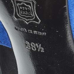 Pre Owned Pierre Hardy Tricolor Calfhair and Suede Rubix Cube Booties Size 38.5