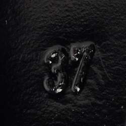 Pre Owned Pierre Hardy Black Leather and  Suede Platform Ankle Length Booties Size 37