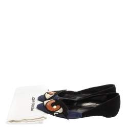 Pierre Hardy Multicolor Suede Oh Roy Eye Ballet Flats Size 37