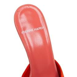 Pierre Hardy Pink/Orange Suede Kelly Mules Size 36