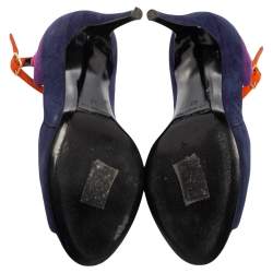 Pierre Hardy Multicolor Suede Ankle Strap Sandals Size 36