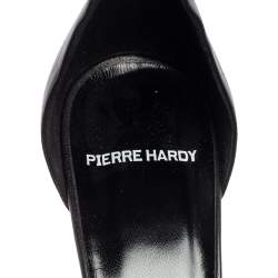 Pre Owned Pierre Hardy Black Leather Eye Detail Ankle Strap Sandals Size 41