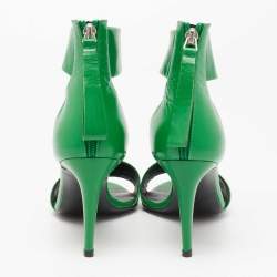 Pre Owned Pierre Hardy Green Leather Ankle-Strap Sandals Size 38