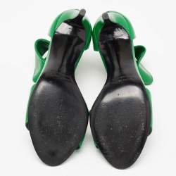 Pre Owned Pierre Hardy Green Leather Ankle-Strap Sandals Size 38