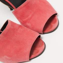 Pierre Hardy Beige/Pink Leather and Suede Pumps Size 37