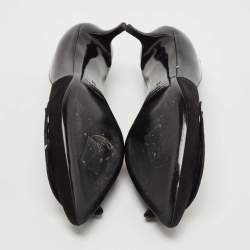 Pre Owned Pierre Hardy Black Patent Leather and Suede Oh Roy Eye Pumps Size 39