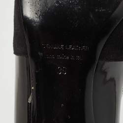 Pre Owned Pierre Hardy Black Patent Leather and Suede Oh Roy Eye Pumps Size 39