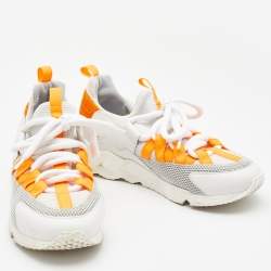 Pierre Hardy Mesh and Leather Multicolor Low Top Sneakers Size 39