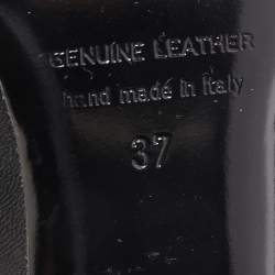 Pierre Hardy Black  Patent and Leather Zip Up Ankle Boots Size 37