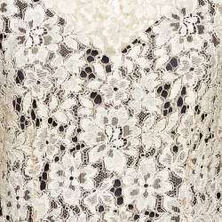 Pre Owned فستان بينكو بيج دانتيل مخطط بشريط متوسط